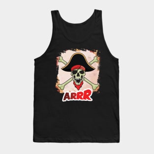 'Crossbones and Skull Arr Pirate' Awesome Pirate Gift Tank Top